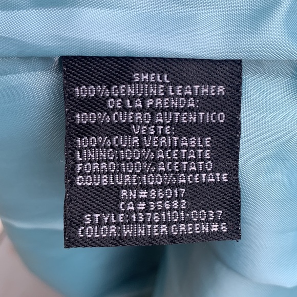 Bebe Winter Green Leather Jacket - Picture 9 of 10